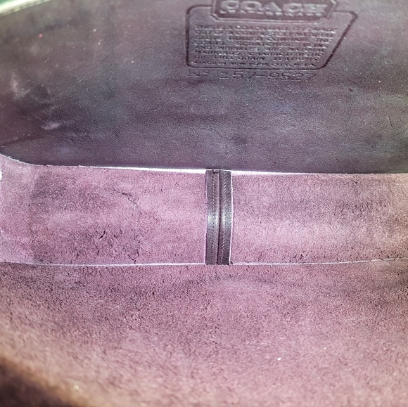 SOLD!!! Burgundy NYC Vintage Coach Convertable Clutch #9635 - Picture 7 of 9